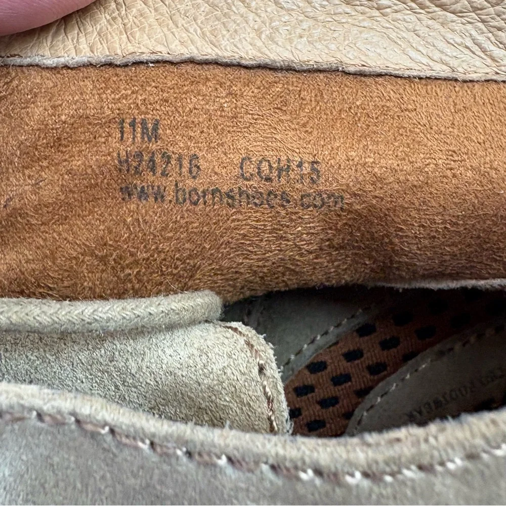 Born Chuka Boots Tan Brown Suede Leathef Lace-up Men’s size 11